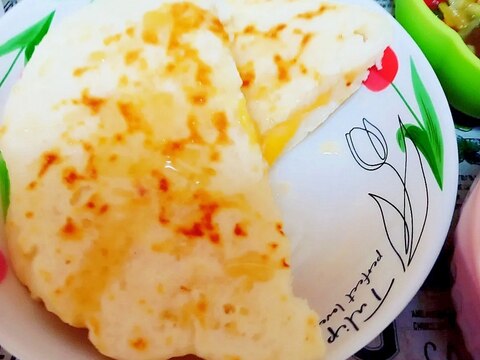 豆腐と米粉のハニーチーズナン